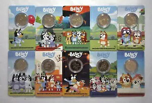 2024 RAM PRIVY $1 Bluey �R�C�� �J�[�h 10 ���Z�b�g | Bluey Coins �J�[�h���� �����ɔ����\