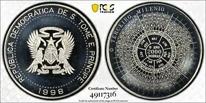1998 �Z���g �g�[�}�X & �v�����X �V���o�[ �v���[�t 2000 �h�u���X �J�����_�[ �R�C�� - PCGS PR 68 DCAM