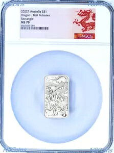 2022 �h���S�� 1 �I���X .9999 �V���o�[ �����` $1 �h�� �o�[ �R�C�� NGC MS 70 FR D ���x��