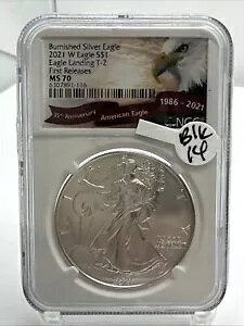 2021 W �o�[�j�b�V�� �V���o�[ �C�[�O�� �^�C�v 2 T2 -�������[�X NGC MS70 �C�[�O�� ���x�� BLK14