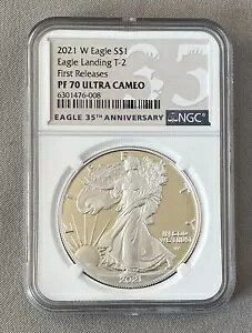 2021 W Eagle Landing S$1 / T-2 ���񃊃��[�X�R�C�� NGC PF 70 Ultra Cameo;Q428