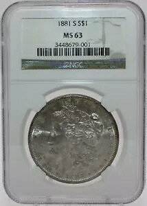1881 S 1881-S NGC Vo[ K _[ MS63 o[X ^Cj[ GbW g[ RC