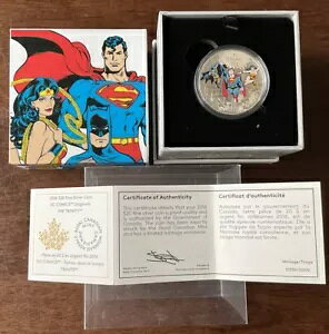 2016 �J�i�_�h�� 20 1�I���X �J���[ �t�@�C�� �V���o�[ �R�C�� : DC COMICS THE TRINITY (OGP &COA)