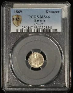 1869 �N���C�c�@�[ - �h�C�c���B/�o�C�G�����B - PCGS MS-66 TQ1817.1/LN