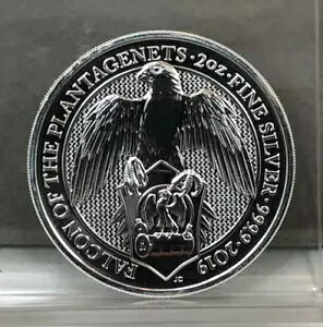 2019 UK Queen's Beast ~ Falcon Of The Plantagenets ~ 2�I���X 9999 �V���o�[�R�C��
