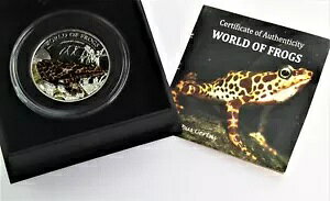 2011 Orange Frog-World of Frogs �J���[ �v���[�t 1/2 �I���X �V���o�[ $2 �p���I �{�b�N�X & COA