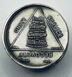 1 �I���X MK BarZ �uA.A. Sobriety Coin/Chip- Serenity Prayer�v �X�^���v���E���h 0.999 FS