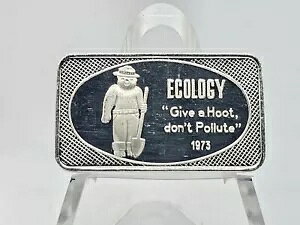 1973 1IX .999 t@C Vo[ uGRW[ /Give a Hoot, don't Pollutevo[ **X[L[**