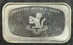Mocatta Metals Corp Chartered Mint Ltd 1 �I���X .999 �t�@�C�� �V���o�[ �o�[ ���B���e�[�W