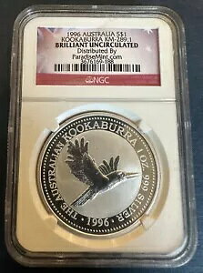 1996 $1 I[XgA 1 IX 0.999 Vo[CJZ~ O[h NGC MS uAg UNC