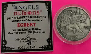 Egbert Angels & Demons 1 IX .999 Vo[ Eh AeB[NH COA 0091 of 1500