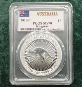 1 IX .9999 hd݁A2016 PCGS MS 70 JK[ I[XgA $1