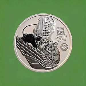 2020 Lunar Mouse w Dragon Privy 1oz 9999 t@CVo[ ݌ɍŌ 1  ?