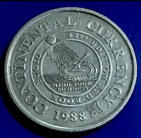 ヴィンテージ 1988 ? ホイットマン ? 1 オンス .999 シルバー ラウンド ? マインド ユア ビジネス ? 42 版。赤