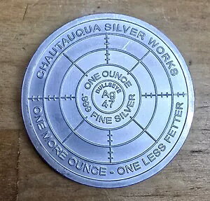 Chautauqua Silver Works �`�b�v�}�� 1oz 999 �V���o�[ ���E���h