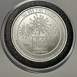 Envela Corp ELA �X�g�b�N Covid-19 �E�C���X �R�C�� 1 �g���C�I���X .999 �t�@�C�� �V���o�[ ���E���h ���_��