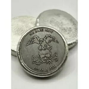 1 �I���X MK BarZ �uOminous Omen�v .999 �t�@�C�� �V���o�[ ���E���h�A�J���X�ƃX�J���̃f�U�C��