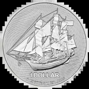 2020年 帆船バウンティ銀貨 - クック諸島 - 投資コイン - 1オンス PC-