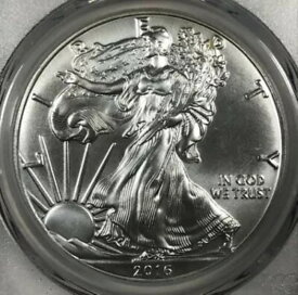 2016年 ASE アメリカンシルバー 1ドル。PCGS MS70 30周年記念。FS。