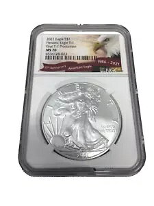 2021N 1h AJ Vo[ C[O wfBbN C[O T-1 NGC MS70 - ŏIT-1Y