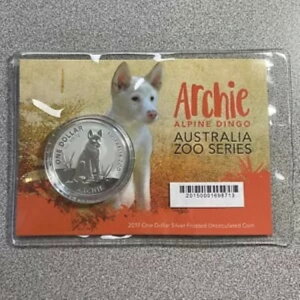 2017年オーストラリア銀貨1ドルフロステッド「アーチー」アルパインディンゴ