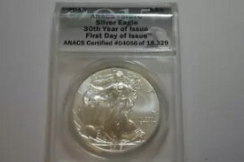 2015年アメリカンシルバーイーグル 発行30周年 ANACS MS70 FDOI 最高グレード