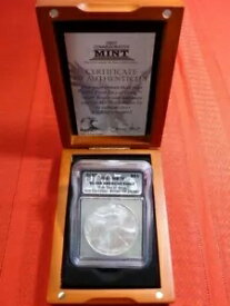 2007年アメリカンシルバーイーグル iCG証明書 MS 70 - 初日発行 #5580-14,987