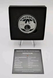 2022年 アメリカの宝物 - ミズーリ州（鉛）1オンス シルバー プルーフコイン（箱付き）