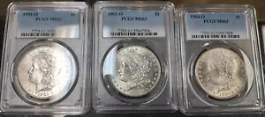 1�h�� �����K����� 1901-O 1902-O & 1904-O ���ׂ� PCGS MS63 3�� * AvenueCoin