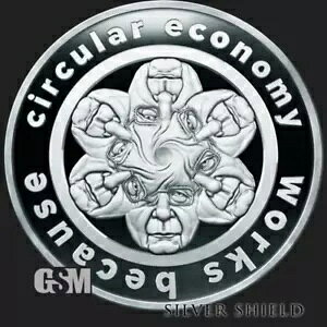 �݌ɂ��� 2024 �V���o�[�V�[���h �T�[�L�����[�G�R�m�~�[ 1�g���C�I���X .999 �V���o�[�v���[�t���E���h