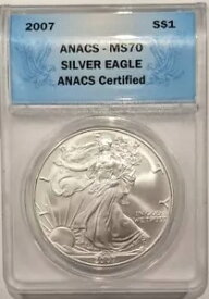 2007年アメリカンシルバーイーグルANACS MS70