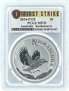 2024 I[XgA 1 IX Vo[CJZ~ PCGS MS70 t@[Xg XgCN - 1st x