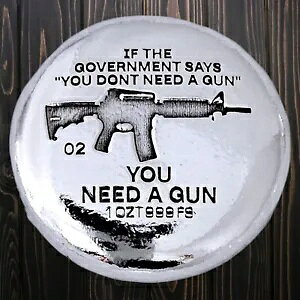 You Need A Gun - 1 gCIX - 0.999 t@CVo[ - 1 IX FS - ƂŒꂽVo[