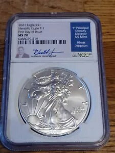 2021 Heraldic eagle T-1 ���s���� NGC MS70 ���b�g �W�F�v�\�� �T�C������ *���A*