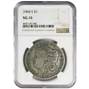 1904-S ���[�K�� �V���o�[ �_���[ �x�^�[ �f�C�g NGC VG10