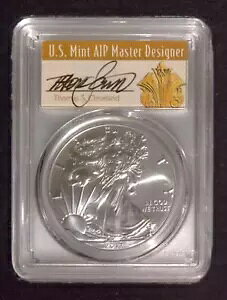 2017-W アメリカン シルバー イーグル | PCGS SP70 | .999 シルバー ASE |トーマス・クリーブランド