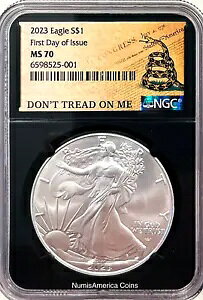 2023 AJ Vo[ C[O $1 NGC MS70 s - Don't Tread On Me ??