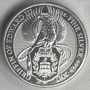 2017 GB Queen's Beasts Gh[h̃OtB 2 IX 9999 Vo[ JvZ - X|bg