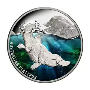 2022 $1 ニウエ オーストラリアン カモノハシ プルーフ 1 オンス シルバー、OGP 付き