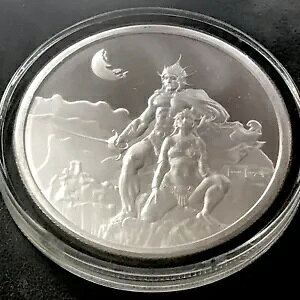 2 �I���X �\�[�h�}�� �I�u �}�[�Y .999 �V���o�[ �R�C�� FRANK FRAZETTA .47 mm ���E���h