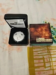 Zombucks 1 �I���X �V���o�[ �v���[�t ����� Starving Liberty �R���v���[�g COA # 815