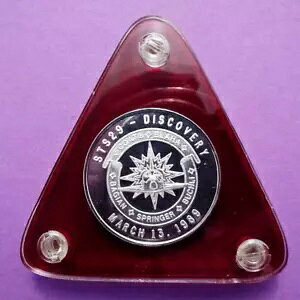 STS-29 fBXJo[ Xy[X ~bV - sA .999 Vo[ A[g Eh & COA - GALAXY MINT