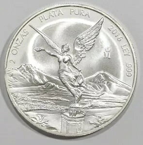 2016 メキシコ リベルタード 2 オンス .999 シルバー プラタ プラ メキシコ地金コイン