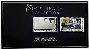 2019 USPS Air & Space Collection First Man on the Moon 1IX .999 Vo[ o[/X^v