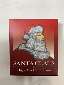 2014 ツバル $1 メリークリスマス ハイレリーフ サンタクロース 銀貨 NGC PF70UCAM