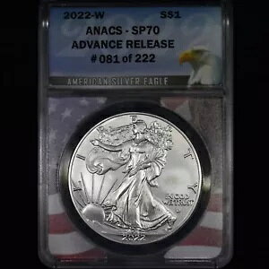2022-W $1 �V���o�[ �C�[�O�� ? ANACS SP-70 ? 999 1 �I���X �R�C�� ����d�グ �A�h�o���X �����[�X