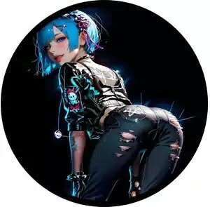 Cyber??punked By Bluey 1 �I���X �V���o�[ �J���[���A�[�g ���E���h COA #3
