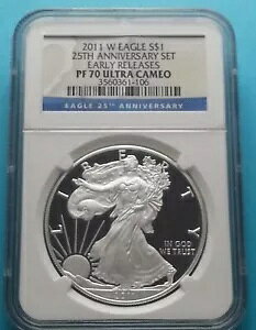 2011 W �A�����J�� �V���o�[ �C�[�O�� PF 70 UC ���������[�X 25 ���N�L�O���x��