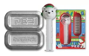 2024 Pamp Polar Bear PEZ �f�B�X�y���T�[ 5 �O���� �V���o�[ �E�F�[�n �o�[ 6 �{�t�� - (���v 30g)