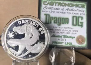 Castronomics Dragon OG ����� 420 �v���[�t ���C�N 1 �I���X .999 �V���o�[ ���E���h
